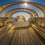Seebrücke bei Nacht